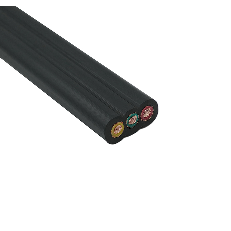 Kobberkerne PVC-isoleret PVC-kappe afskærmet elevator fladt kabel