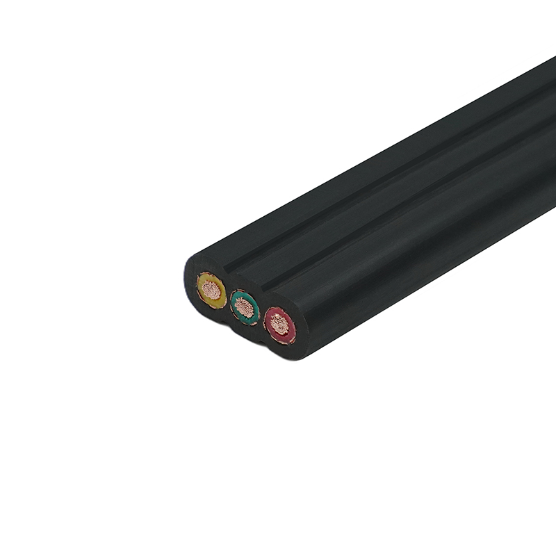 Kobberkerne PVC-isoleret PVC-kappe afskærmet elevator fladt kabel
