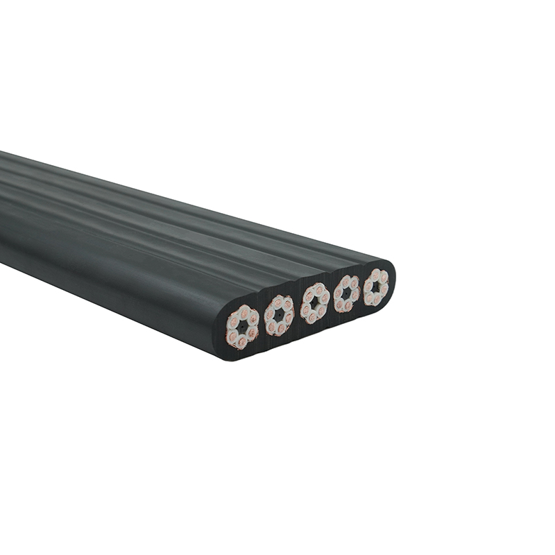 Sammensat kappe afskærmet kran rejse fladt kabel