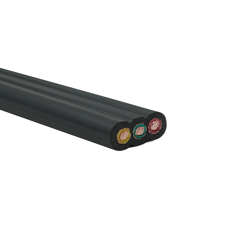 Kobberkerne PVC-isoleret PVC-kappe afskærmet elevator fladt kabel