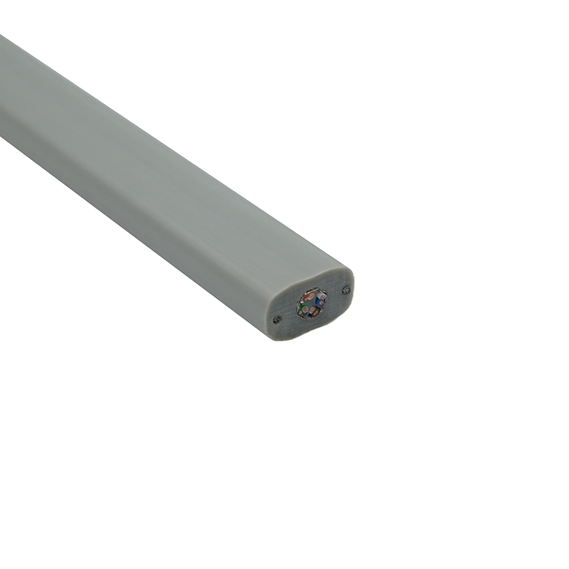 Elevator fladt kabel med stålwire og 1 Cat6 patch kabel