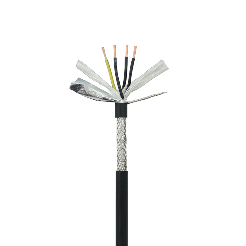 Fleksibelt afskærmet parsnoet trækkædekabel